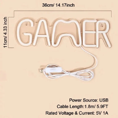 Game Room Neon Signs – Vibrant LED Wall Decor for Gamers