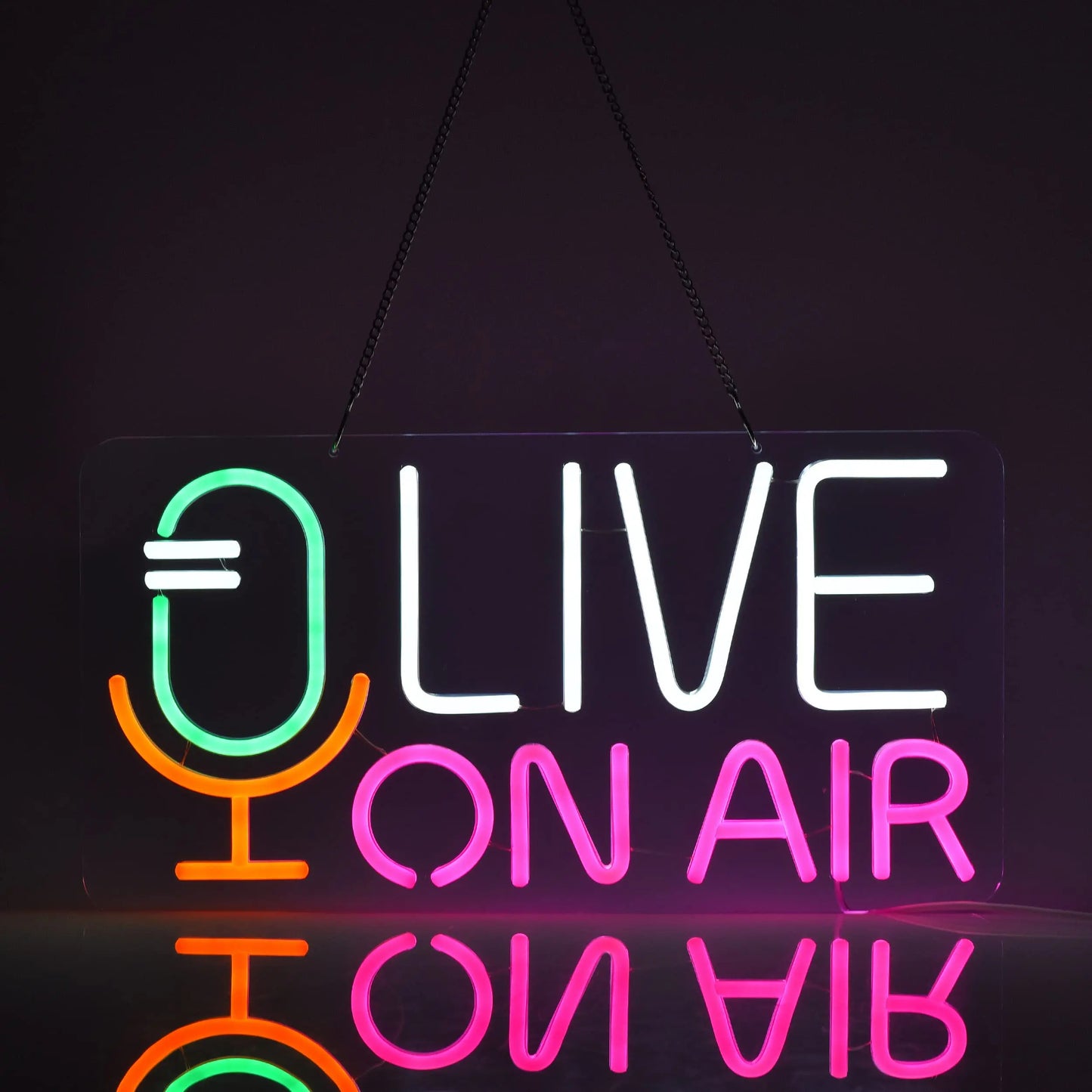LIVE ON AIR Neon LED Sign – Bold Studio, Streaming, & Business Wall Decor