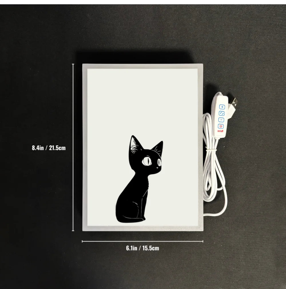 Van Gogh Starry Night LED Cat Painting