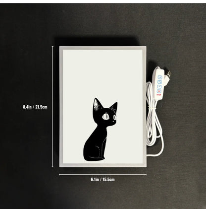 Van Gogh Starry Night LED Cat Painting