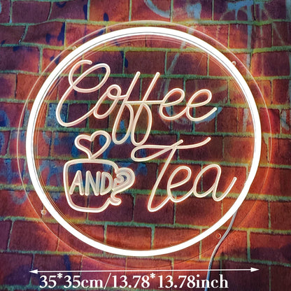 Neon Coffee Shop Sign – Vibrant & Inviting Cafe Wall Decor
