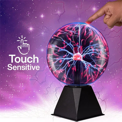 Plasma Ball Touch Lamp – Interactive Lightning Sphere for Fun & Decor