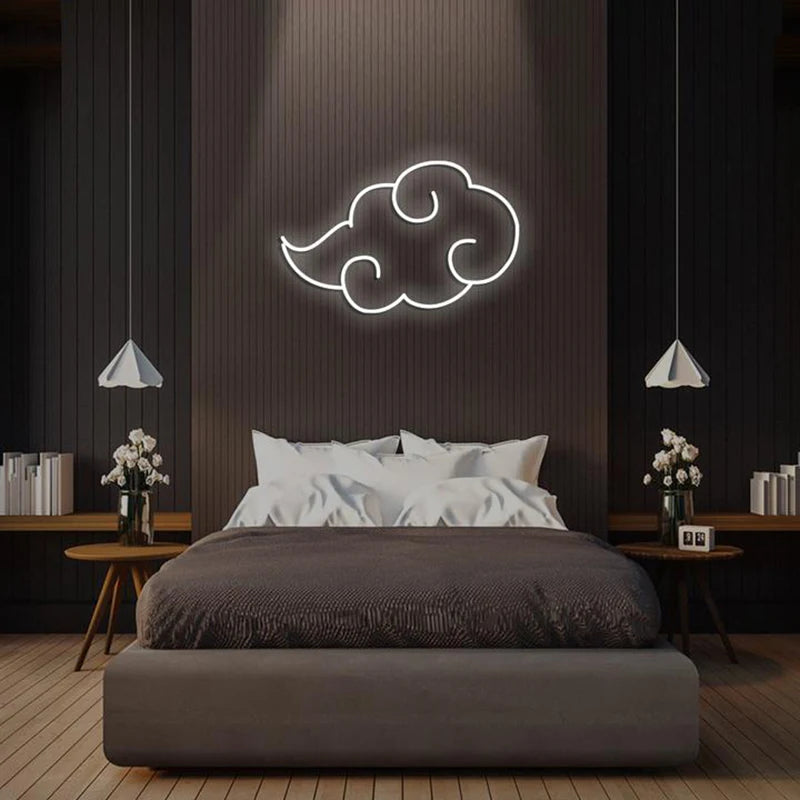 Iconic Neon Anime Cloud - LED Wall sign