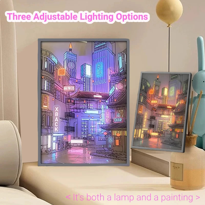 Lo-Fi City LED Light Painting